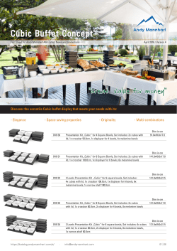 Cubic Buffet Display