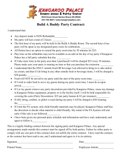 Build A Buddy Party Contract