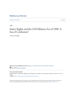 States` Rights and the Oil Pollution Act of 1990: A Sea of Confusion?