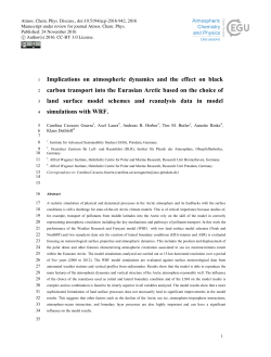 Implications on atmospheric dynamics and the effect on black