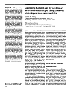 Assessing habitat use by nekton on the continental slope using