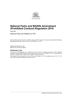 National Parks and Wildlife Amendment