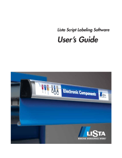 User`s Guide - Lista International