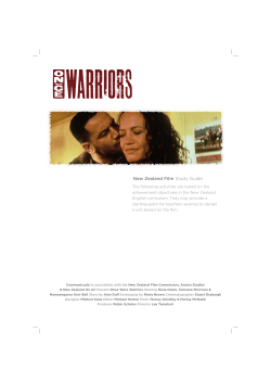 New Zealand Film Study Guide - New Zealand Film Commission