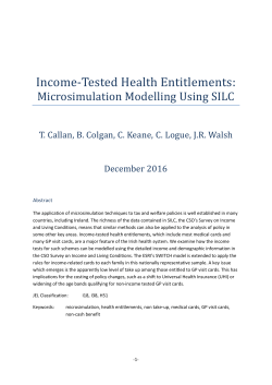 Income-Tested Health Entitlements