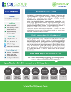Bio - The CBI Group