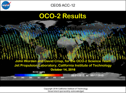 OCO-2 Results