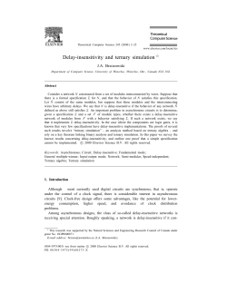 Delay-insensitivity and ternary simulation