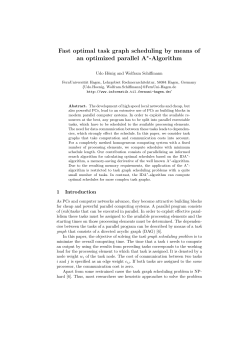 Fast optimal task graph scheduling by means of an optimized