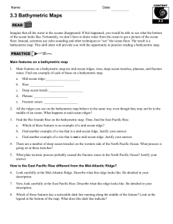 3.3 Bathymetric Maps