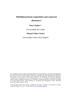 Multidimensional competition and corporate disclosure