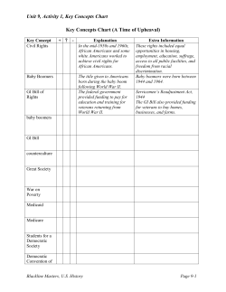 Key Concepts Chart (A Time of Upheaval)