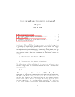 Frege`s puzzle and descriptive enrichment