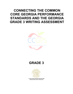 Grade Three CCGPS Connections Resource Guide
