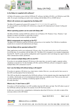 Baby-LIN FAQ