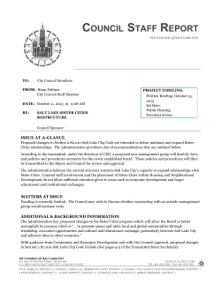 Sister Cities Restructure