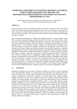 condition assessment of existing distress concrete structures for