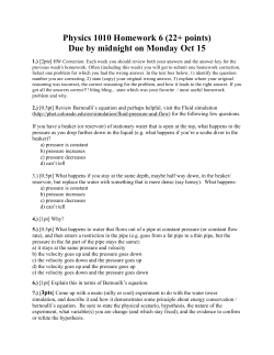 Physics 1010 Homework 6 (22+ points) Due by midnight on Monday
