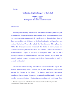 Understanding the Tragedy of the Sahel