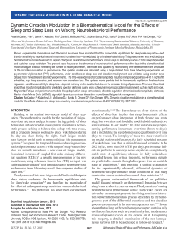 Dynamic Circadian Modulation in a Biomathematical Model for the