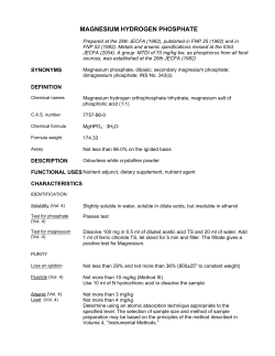 MAGNESIUM HYDROGEN PHOSPHATE