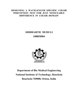 SIDDHARTH MUDULI 108BM004 Department of Bio
