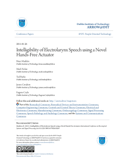 Intelligibility of Electrolarynx Speech using a Novel