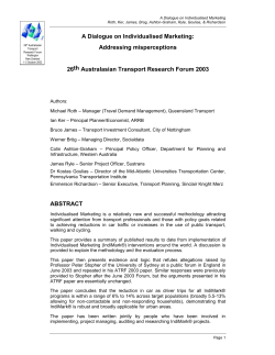 PDF: 253 KB - Australasian Transport Research Forum