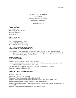 AREAS OF SPECIALIZATION