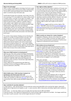 Call Annex - CGIAR Impact