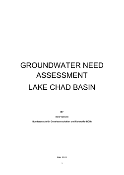 groundwater need assessment lake chad basin