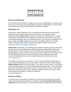 Diverse and Welcoming Washington, DC Richmond, Virginia