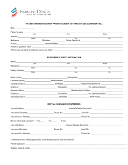 medical history - Eminent Dental