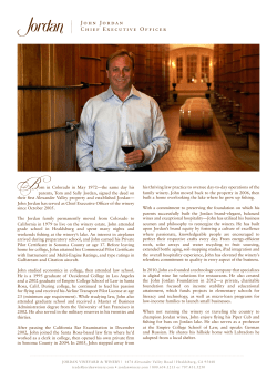 John Jordan Chief Executive Officer