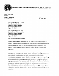 COMMONWEALTH OF THE NORTHERN MANANA ISLANDS