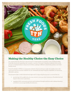 Making the Healthy Choice the Easy Choice