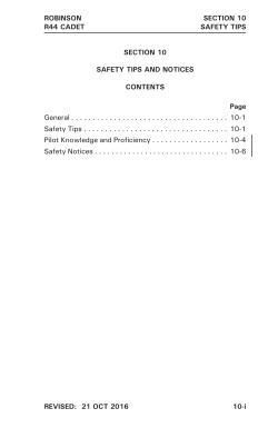 Safety Tips and Notices - Robinson Helicopter Company