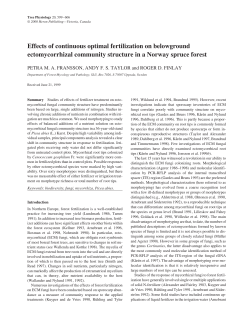 Effects of continuous optimal fertilization on belowground