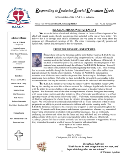 Faith-based Advocacy for Inclusion