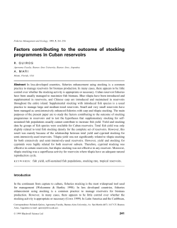 Factors contributing to the outcome of stocking programmes in