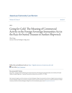 Going for Gold: The Meaning of Commercial Activity in the Foreign