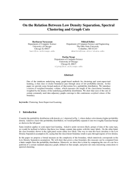 On the Relation Between Low Density Separation, Spectral