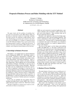 Proposal of Business Process and Rules Modeling with the