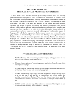 Read the Play - Heartland Plays