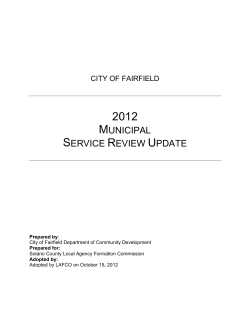 municipal service review update