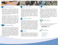 Humanitarian affairs