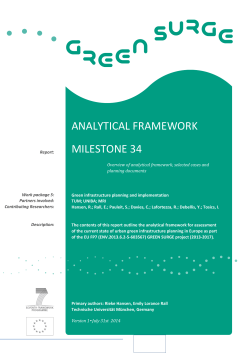 Overview of analytical framework