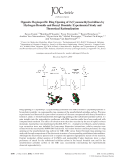 Opposite Regiospecific Ring Opening of 2