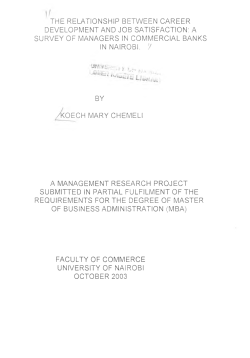 The relationship between career development and