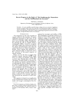 "Die Ernahrung der Wassertiere und der